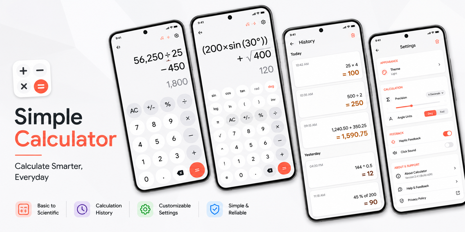 Calculator Feature Graphic